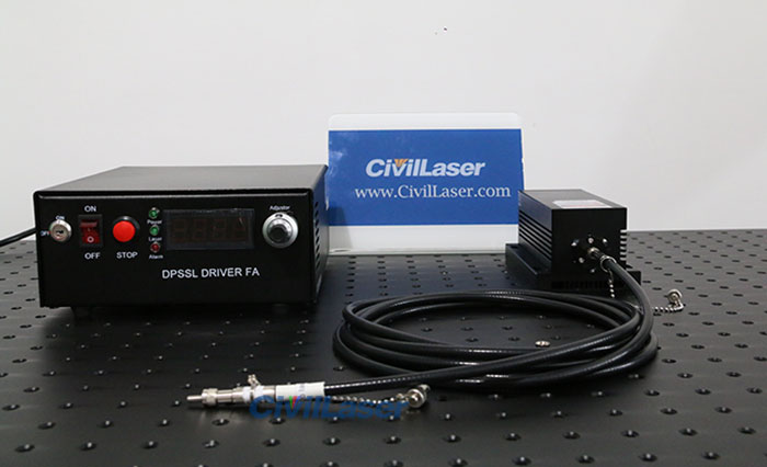 DPSSレーザー 1064nm 2000mW IR ファイバ結合レーザ 電源付き赤外線レーザー
